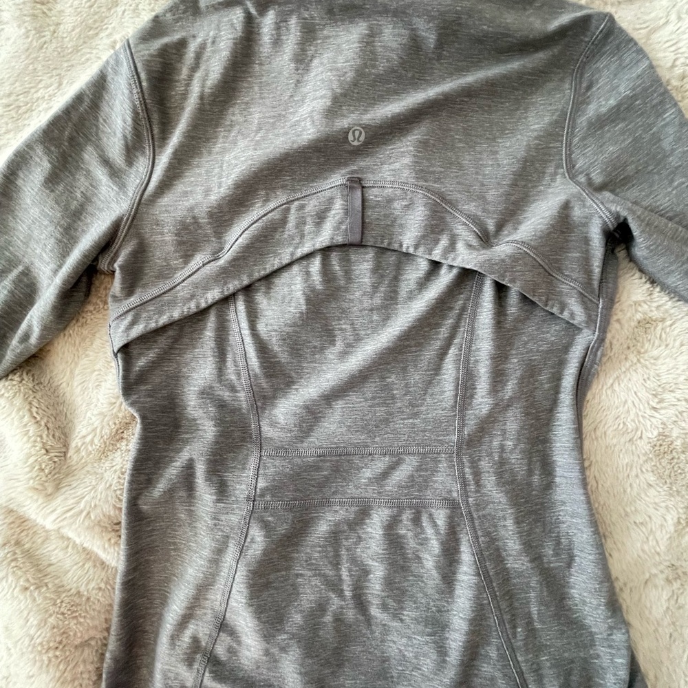 Lulu Align Gray Zip-Up Jacket - Picture 4 of 5
